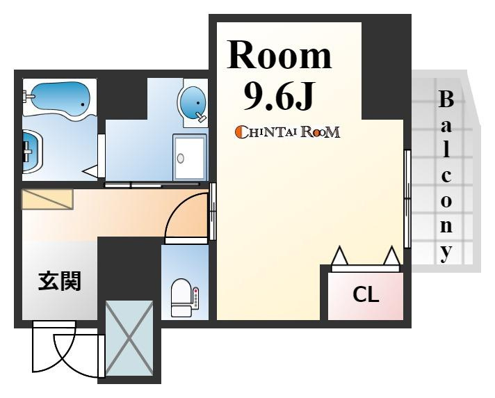 KITANO FLATS PLUS（キタノフラッツプラス）の間取り