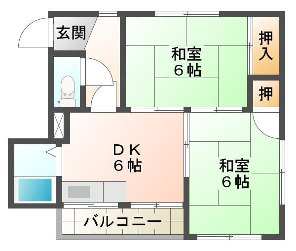 メゾン・ミナミ松原の間取り