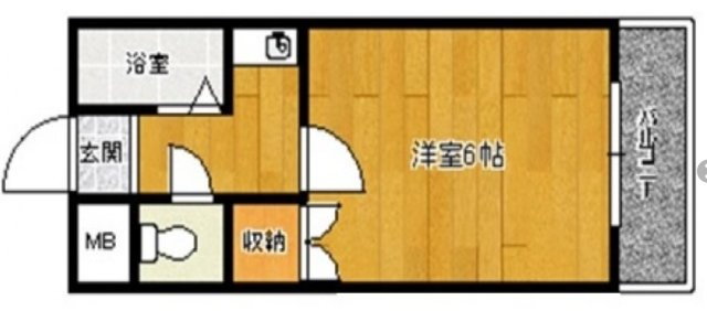 【間取り】 | ヴィラージュ精華短大前