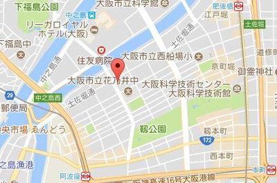 【地図】 | サンメゾン中之島ルミエール | 地図です