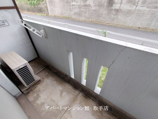 エビハラビルのバルコニー