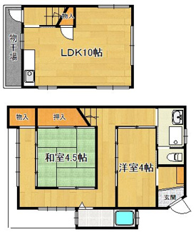 【間取り】 | 鷹峯黒門町貸家