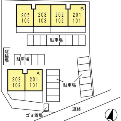 【区画図】 | アスクール　B棟