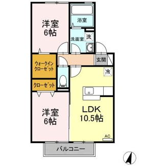 【間取り】 | アスクール　B棟