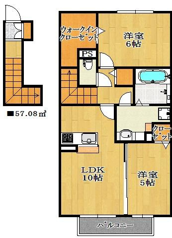 【間取り】 | マテリアルレジデンス | オール洋室振り分けタイプのお部屋です