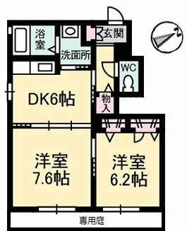 シャーメゾンＫの間取り