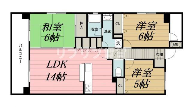 グランダジュール千葉みなとの間取り