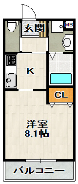 グランジュテ売布　Grandjeteの間取り