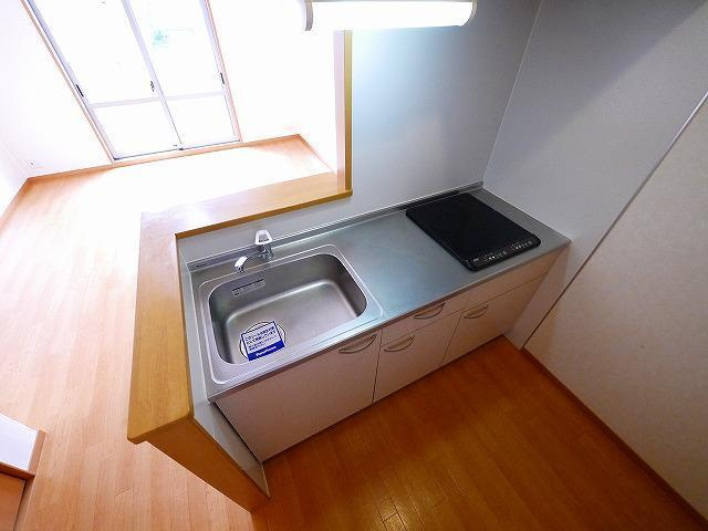 ミエパレスⅡのキッチン|きれいなキッチンです