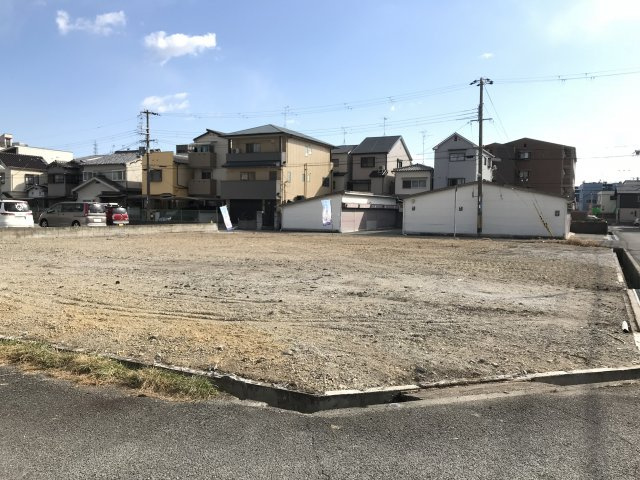 Freerife久々知Ⅳ４号地の前面道路含む現地写真