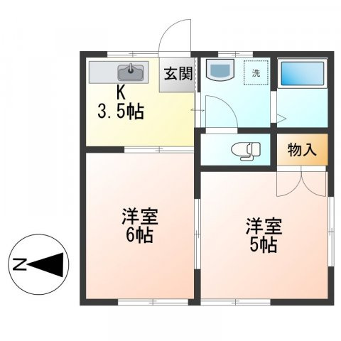 ハイツオカダの間取り
