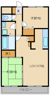 【間取り】 | ソレイル梶ヶ谷Ⅱ | 間取り図