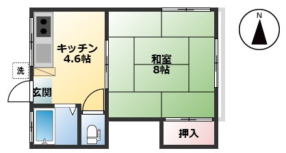 足立区弘道１丁目のアパートの間取り
