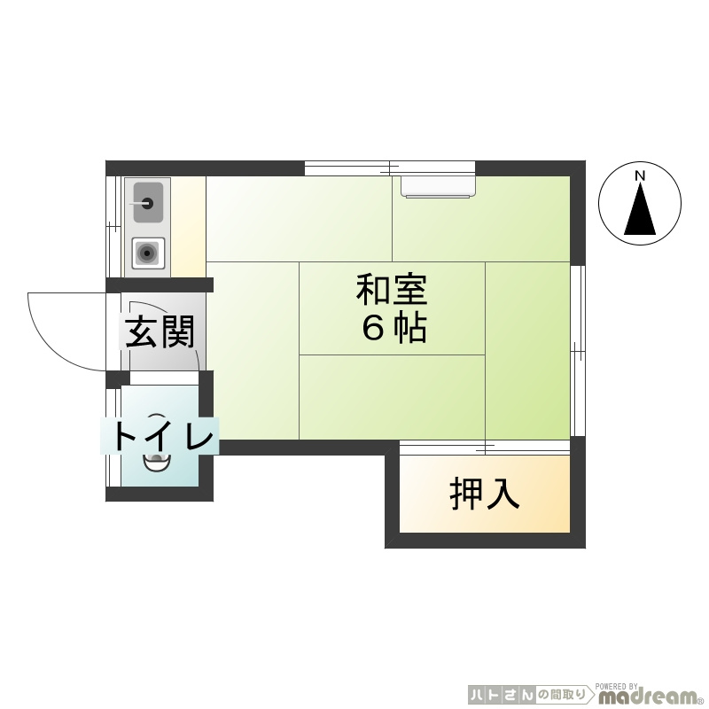 足立区足立４丁目のアパートの間取り