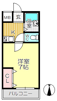【間取り】 | サンハイツ立花