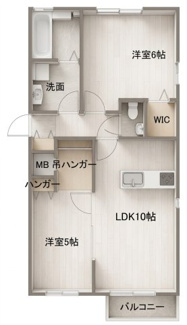 【間取り】 | ハイムスクエア石巻双葉六番館