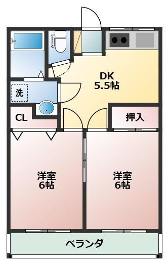 ハイツときわの間取り