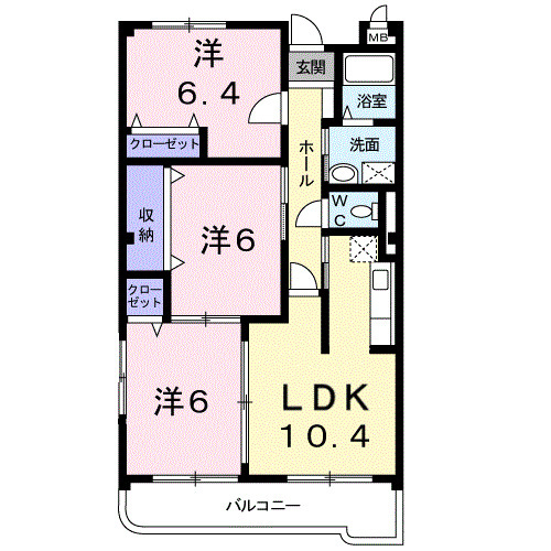 若山ガーデンヒル　Ａ棟の間取り