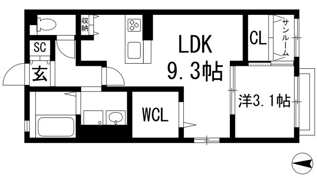 【間取り】 | プレジール山本