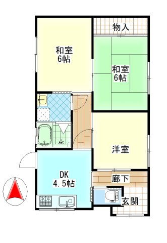 児島稗田町　戸建ての間取り