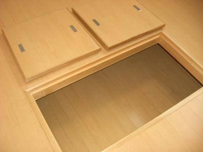 【収納】 | ラフィネ十日市中 | 4.5帖洋室の床下収納