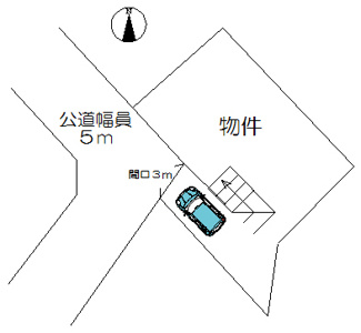 【区画図】 | 岐阜県関市関ノ上　売地（建築参考プラン付） | 地形図