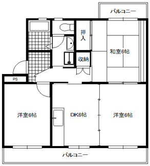 【間取り】 | 愛鷹ハイツ