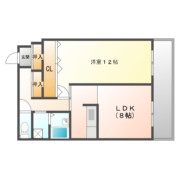 アークパレス誠の間取り