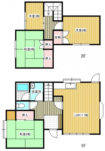 野々井戸建の間取り