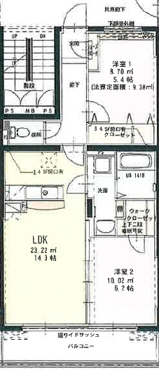 東合川ヒルズの間取り