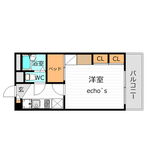 【間取り】 | レオパレス城南