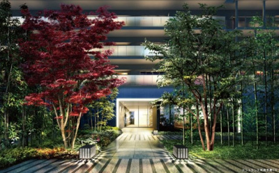 【エントランス】 | デュオヒルズ甲府 | 落ち着いた雰囲気のエントランスです。（完成予想）