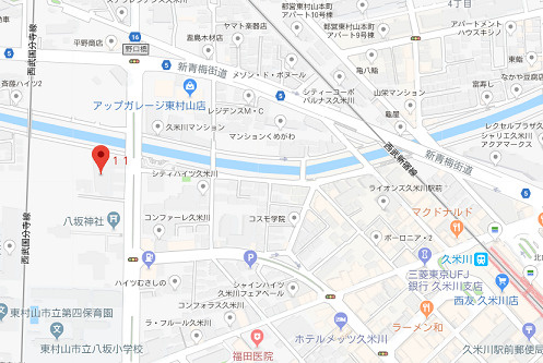 武蔵野サンハイツ久米川の地図
