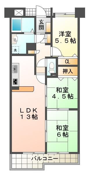 ホーユーパレス神戸塩屋の間取り