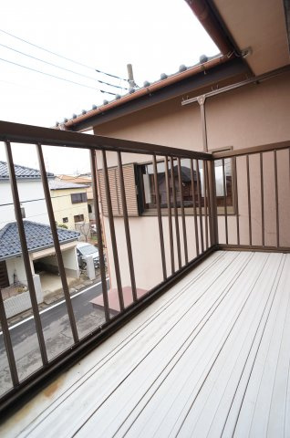 須藤川原代町住宅のバルコニー