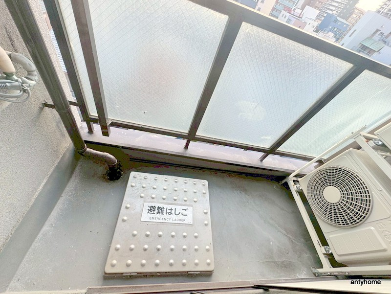 ハイツ浮田のバルコニー