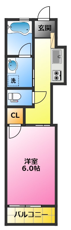 アルテ元住吉アネックスの間取り|インターネット無料でご利用いただけます♪