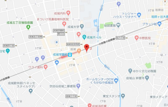 ＴＯＰ成城学園第２の地図