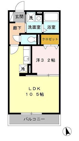 セゾントレビナの間取り