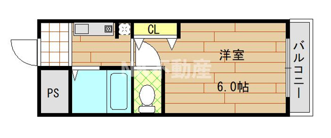 【間取り】 | ベルハイム小阪（河内小阪賃貸） | 使いやすい間取りです