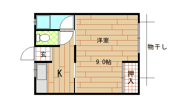 【間取り】 | 山本住宅（河内小阪賃貸） | 間取りです