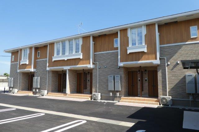 倉敷市真備町箭田のアパートの外観