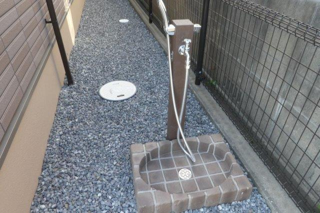 倉敷市真備町川辺のアパートのその他共用部分|ペット用足洗い場