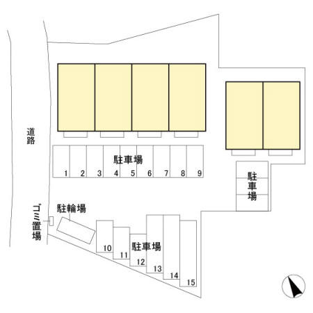 リヴェール壱番館の区画図