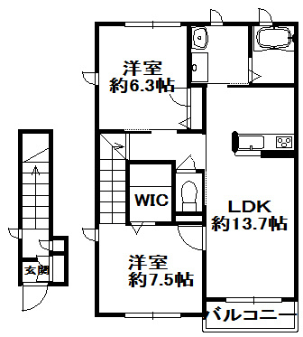 【間取り】 | シャーメゾンすずかけ台C棟 | 間取りです