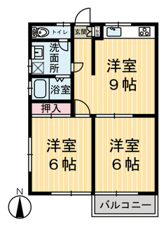 【間取り】 | サンビレッジⅠ