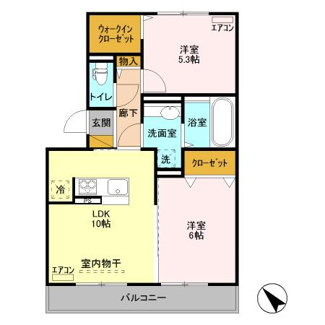 【間取り】 | ライトパレスうずら野
