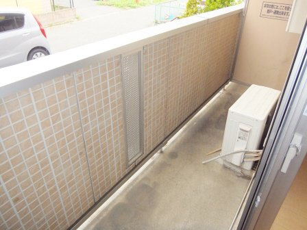 ヴィル　クレールのバルコニー|西向きのバルコニーです