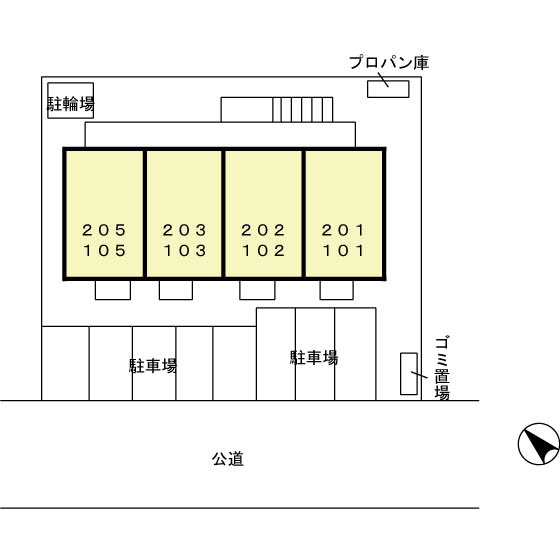 ベェルヴェルのその他共用部分|配置図