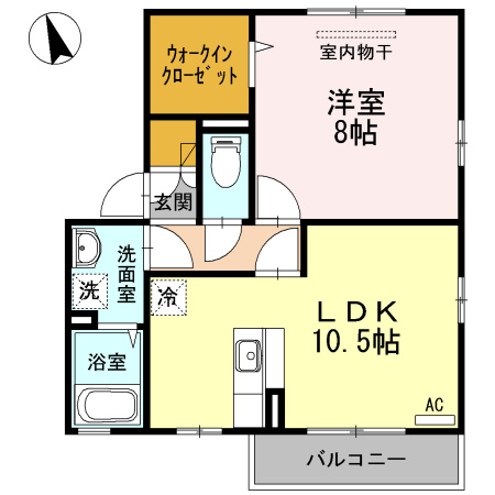 【間取り】 | ヴィラ　シャルマンC